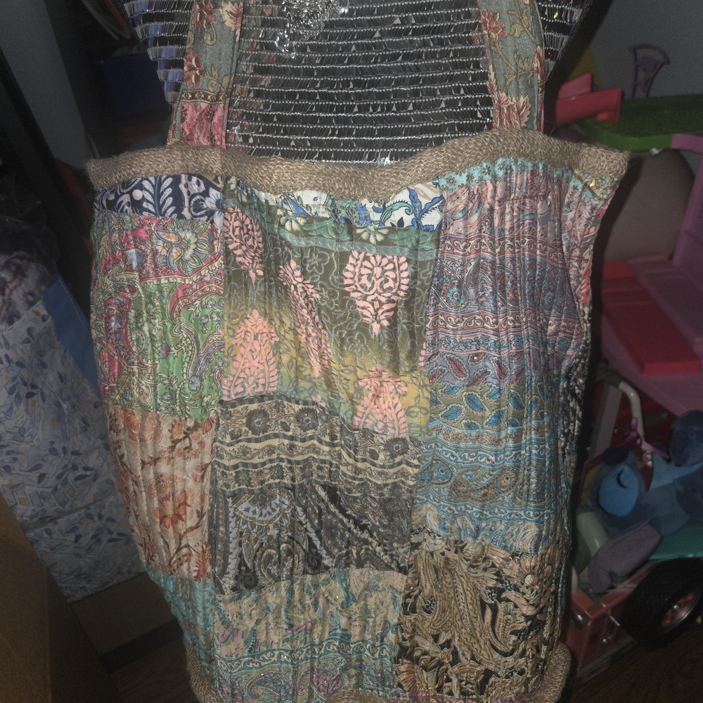 Multicolor Patchwork Tote Bag